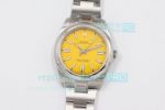 EW Replica Rolex Oyster Perpetual Yellow Face Watch 2020 New 41mm Size